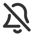 Bell Off SVG Icon